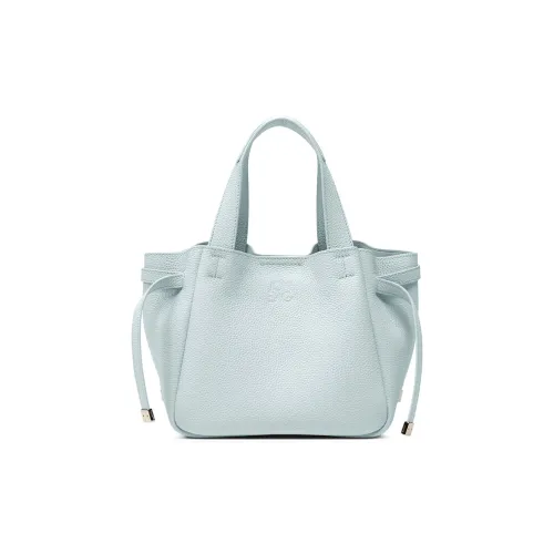 JONBAG Корова Кожа Корзина Сумка Плечо Через плечо Сумка Женская Фотиния Синий Белый