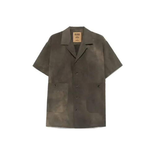 UMA WANG Carbon Gray Мужские Рубашки