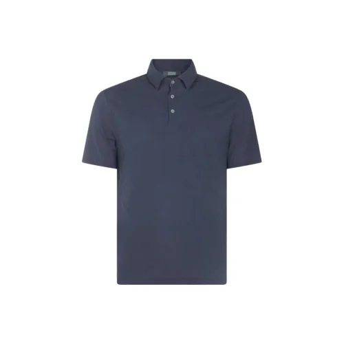 Zanone Синий Мужской Поло