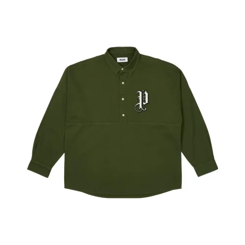 Дворцовый FW23 Fall/Winter Collection Темно-зеленая унисекс рубашка