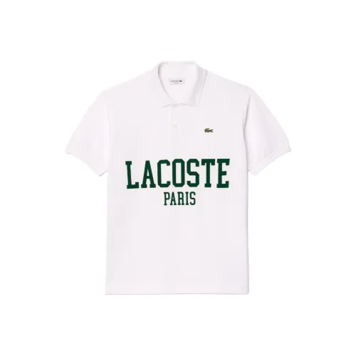 LACOSTE Collaboration Белая Мужская Поло