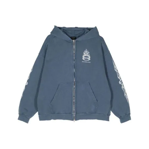 Balenciaga SS24 Свитшот Регулярный крой Унисекс Protea Синий