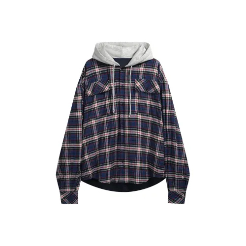 11ESTRANGER Синий Унисекс Рубашки