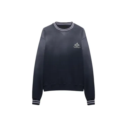 PRADA SS24 Свитшот Мужской Синий