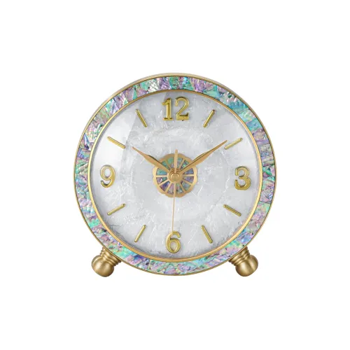 HENSE Кварцевый механизм металлические настольные часы унисекс белый циферблат модель HD1028