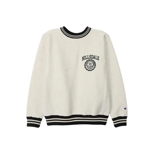 Champion Reverse Weave FW24 Свитшот Унисекс Овсяный Черный