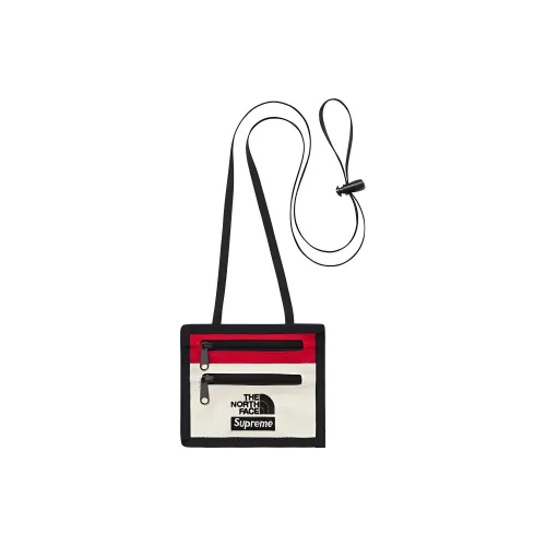 Supreme The North Face FW18 Холст Картхолдер Сумка через плечо Кошелек для монет Обычный Унисекс Белый