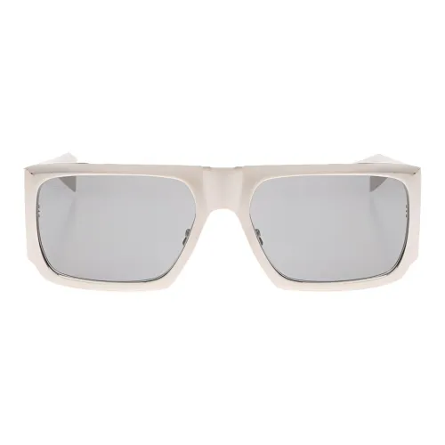 SAINT LAURENT Металл Прямоугольный Солнцезащитные очки Женские Серый