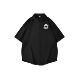 Чёрный (Белый принт)