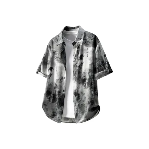 HSWLD Короткий рукав рубашка унисекс