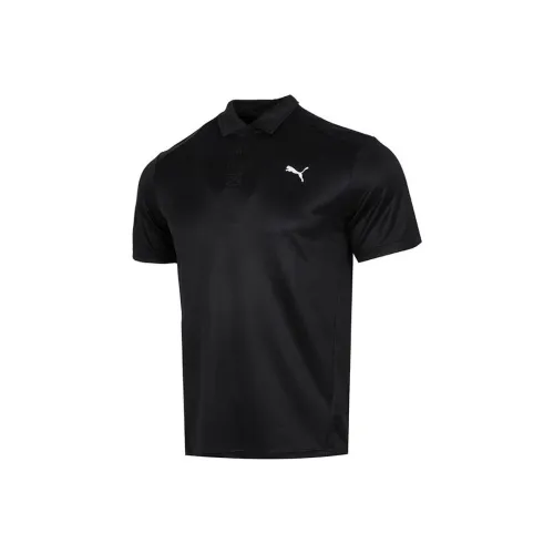PUMA Мужская поло рубашка черного цвета