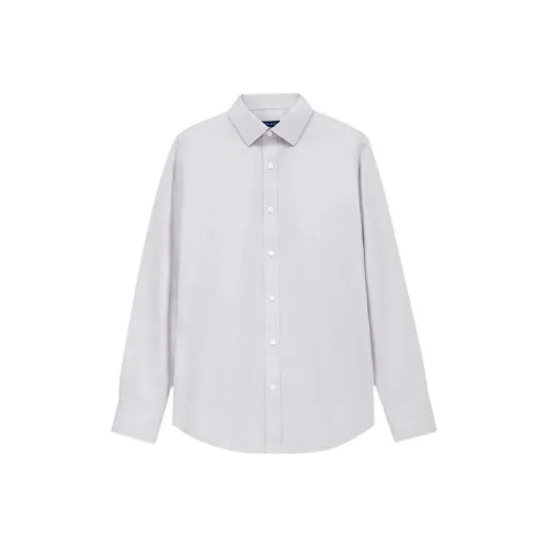 Ten As Shih Рубашка Мужская Длинная Флис Серого цвета