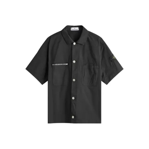 STONE ISLAND Черные Унисекс Рубашки