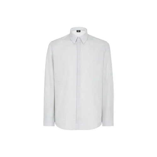 Fendi Бежевые Мужские Рубашки