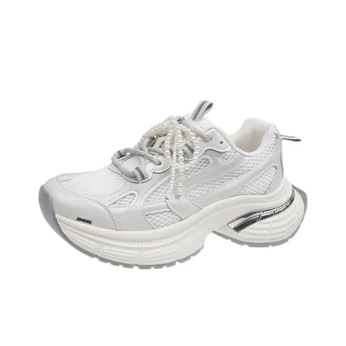 King Jinmai Дышащие Низкие Кроссовки с Толстой Подошвой Женские