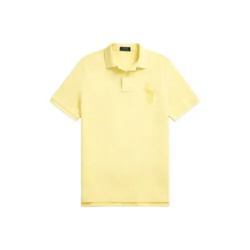 Polo Ralph Lauren Classic Fit Big Pony Mesh Polo Men's Yellow Поло Ralph Lauren Classic Fit Big Pony Сетка Поло Мужское Желтое