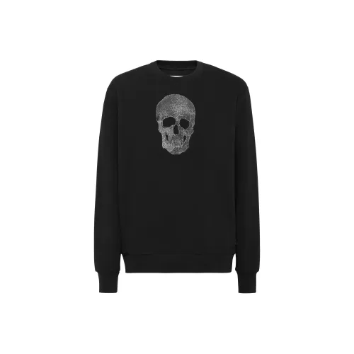 PHILIPP PLEIN Мужские черные свитшоты