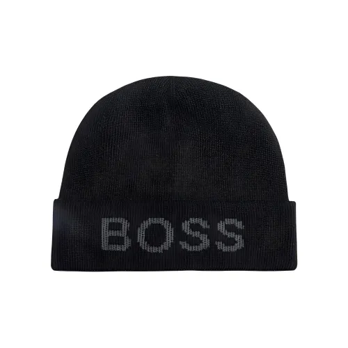 HUGO BOSS Кашемир Шапки-бини Черный Унисекс