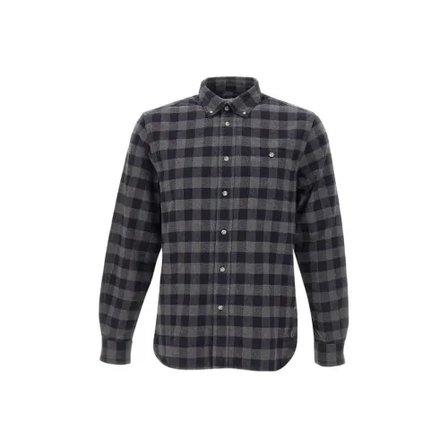 WOOLRICH Мужские рубашки синие