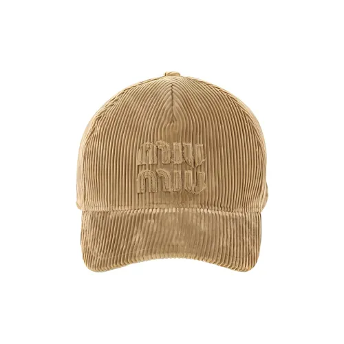 MIU MIU Ткань Кепки Женские Коричневый