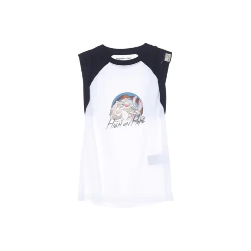 MARTINE ROSE SS25 Майка Унисекс Белый