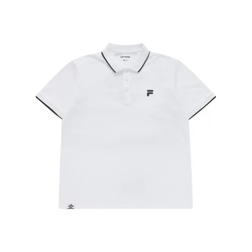 FILA FUSION FOB series Стандартный Белый Мужская Поло