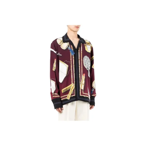 CASABLANCA Мужские рубашки бордового цвета