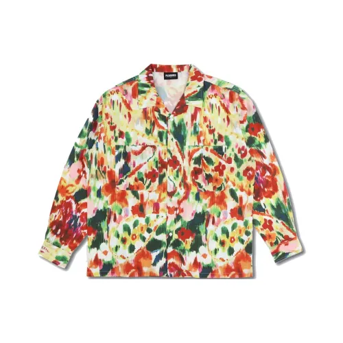 PLEASURES совместная брендированная Смешанная цветовая Мужская Рубашка