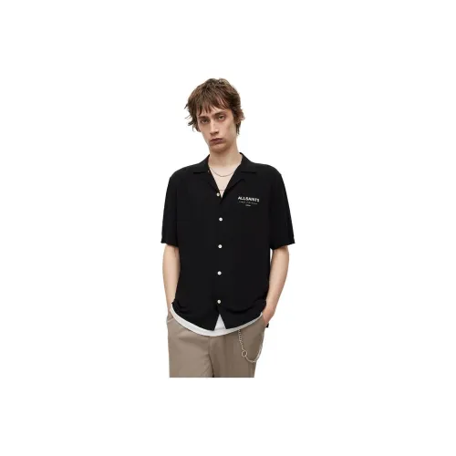 ALLSAINTS Мужские Черные Рубашки