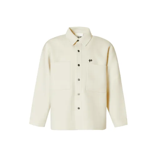 PROJECTJOIN The CLOWN'S Eye Шерстяная рубашка унисекс бежевого цвета