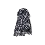 Серый с леопардовым принтом