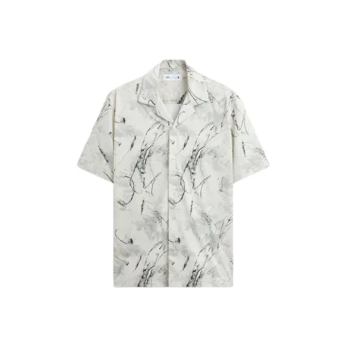 ZARA Белые Мужские Рубашки
