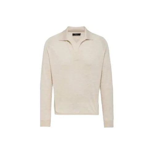 PRADA Поло Мужское Белое To Белое