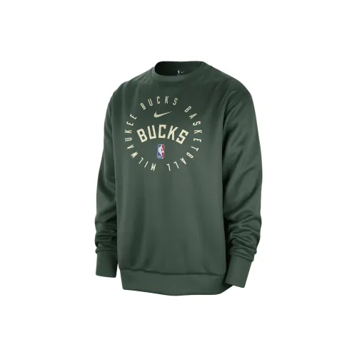 Nike x NBA Milwaukee Bucks Dri-FIT Spotlight Толстовка Мужская Пихта Зеленый