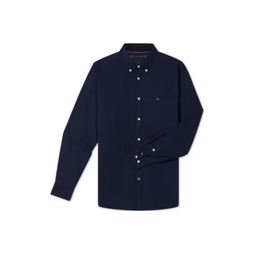 Tommy Hilfiger Повседневная Длинная Рубашка с Длинными Рукавами Мужская