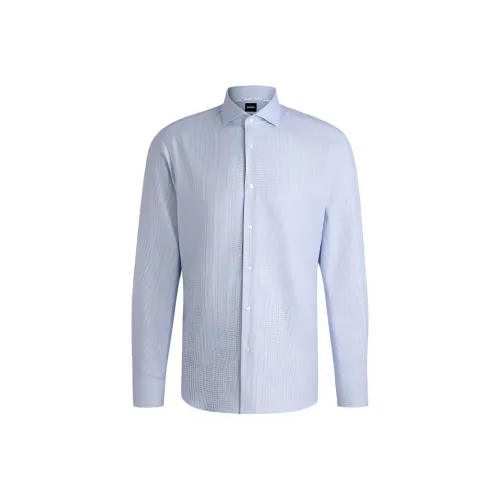 Hugo Boss SS25 Рубашка Мужская Светло-Синяя