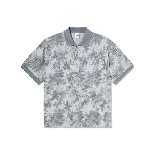 POLAR SKATE CO SS24 Surf Поло Мужское Серебристо-Серый