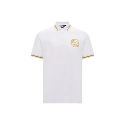 VERSACE JEANS COUTURE Белая Мужская Рубашка Поло