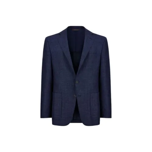 Canali Куртки и Пальто Мужской Синий