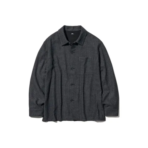 UNIQLO Темно-серые мужские рубашки