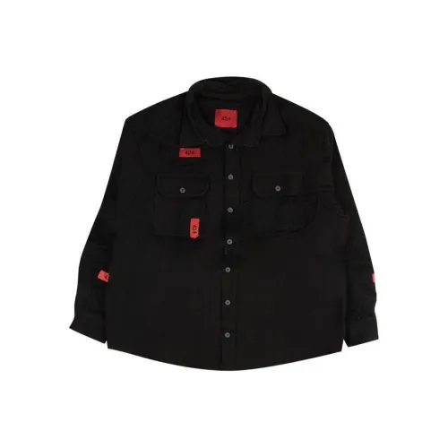 424 Черная унисекс рубашка