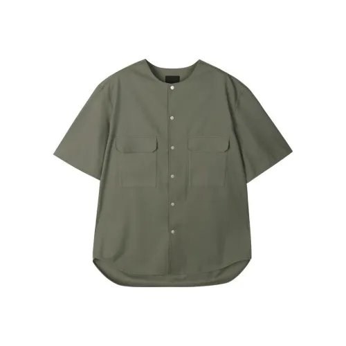 CROQUIS Серый Бамбук Зеленый Мужские Рубашки