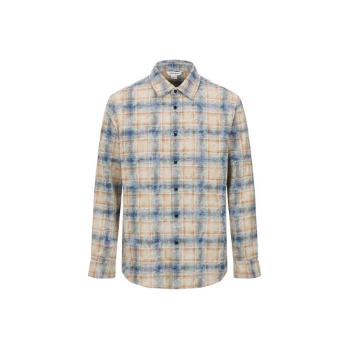 URBAN REVIVO Желто-коричневые Мужские Рубашки