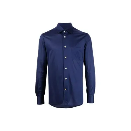 KITON Мужские Синие Рубашки
