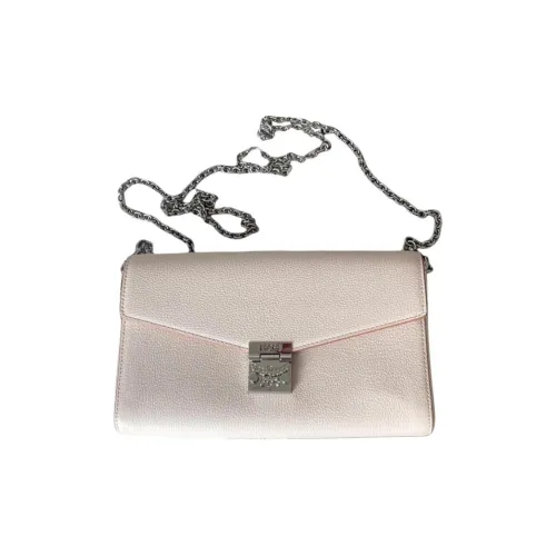 MCM Millie Visetos Коровья кожа Сумка через плечо Сумка на плечо Стандартная Женская Розовая