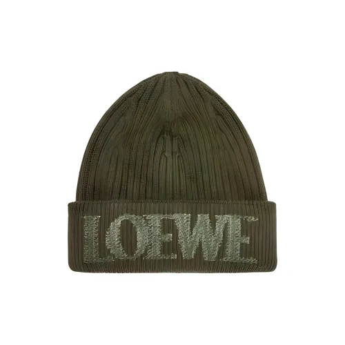 LOEWE Шерстяные Шапки Женские Зеленые