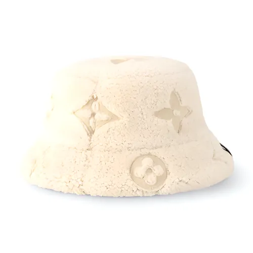 LOUIS VUITTON Шерсть Шляпы ведра Женские Хаки