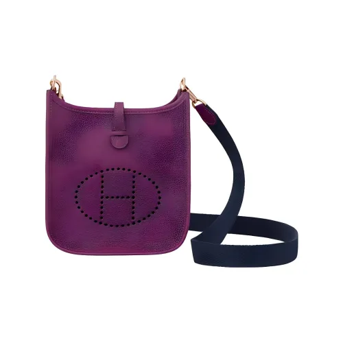 HERMES Evelyne Рюкзак из коровьей кожи золотистый тон замок сумка через плечо мини женская