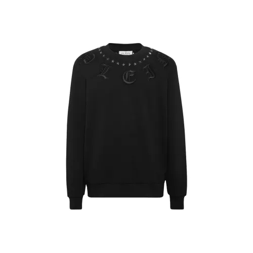 PHILIPP PLEIN Мужские черные свитшоты