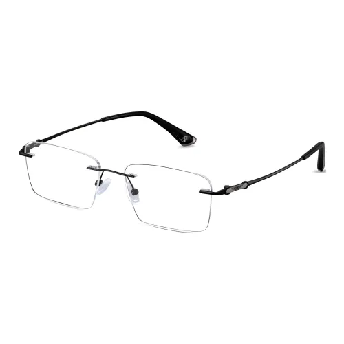 Police Пластиковая оправа β-титан Квадратные оптические линзы VPLP01K Мужской Черный